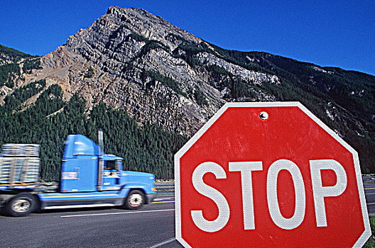 运输,卡车,落基山脉,不列颠哥伦比亚省,加拿大
