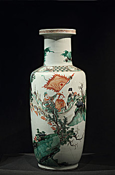 清代,康熙,五彩人物瓶,故宫博物院藏