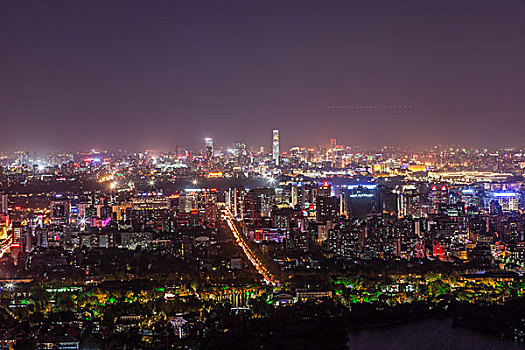 北京夜景俯瞰