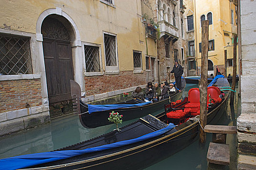 运河,场景,区域,威尼斯,意大利