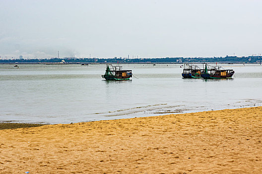 海滩,海岸,风景,自然,海洋,乐园,礁石,放松,沙,天际线,沙滩,沙子,金色