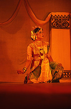 舞者,美女,姿势,跳舞,文化,次大陆,孟加拉
