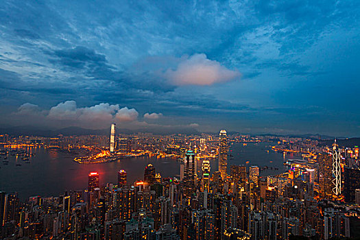 香港城市夜景