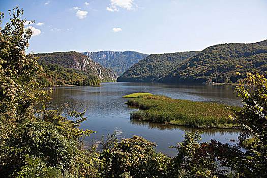 铁门,峡谷,多瑙河,南方,喀尔巴阡山脉地区,国家公园,塞尔维亚,罗马尼亚,河,山谷