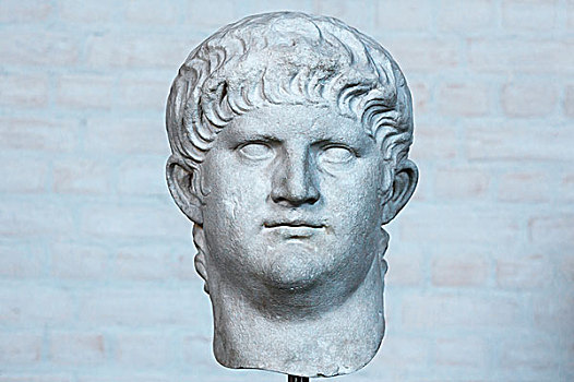 半身像,奥古斯都恺撒,帝王,罗马帝国,古代雕塑展览馆,慕尼黑,巴伐利亚,德国,欧洲