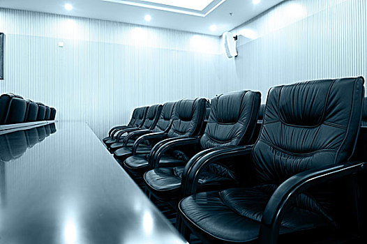 头部,办公室,会议室,皮革,椅子,蓝色色调