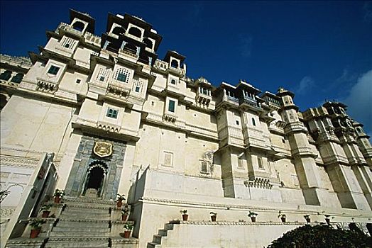 城市宫殿,乌代浦尔,拉贾斯坦邦,印度