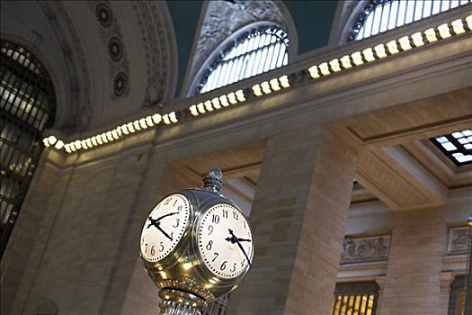 钟表,大中央车站,纽约,美国