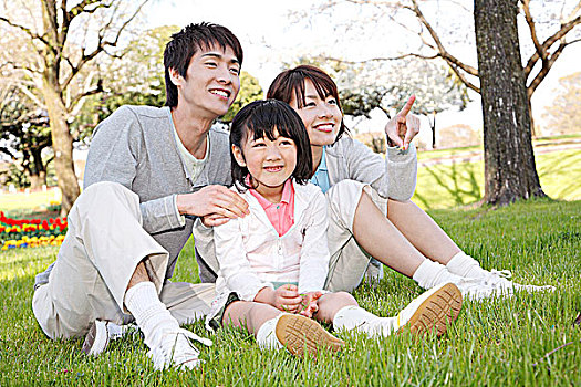 肖像,日本人,家庭