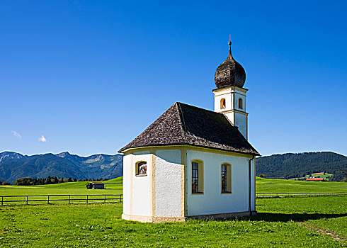 小教堂,上巴伐利亚,巴伐利亚,德国,欧洲