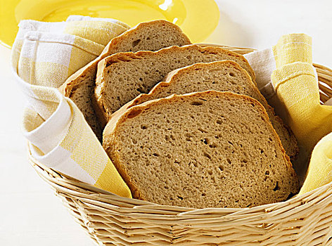 混合,小麦,面包筐
