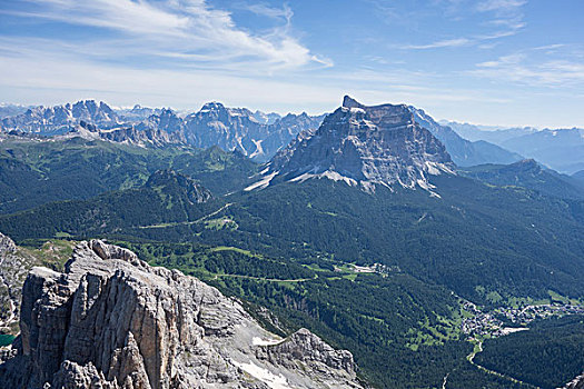 山,山谷,白云岩,意大利