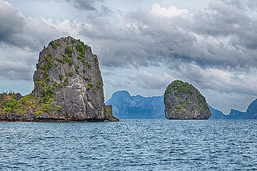 模糊,菲律宾,风景,船,太平洋,海洋,岛屿,背景