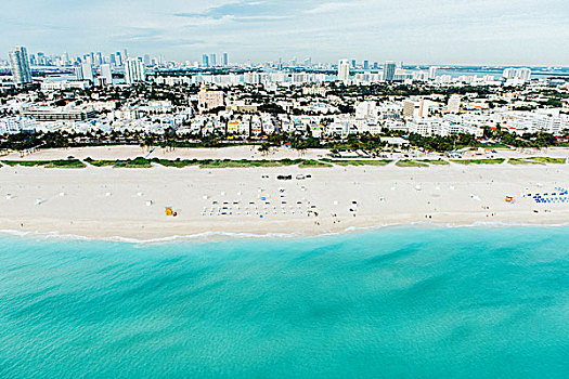 航拍,南海滩,城市,迈阿密,佛罗里达,美国