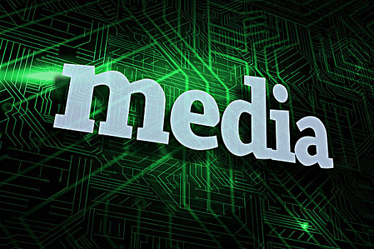 媒体,绿色,黑色,电路板