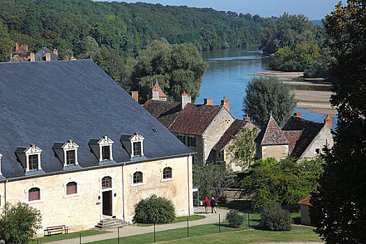 法国,中心,谢尔河,18世纪,稳定,城堡,乡村,河