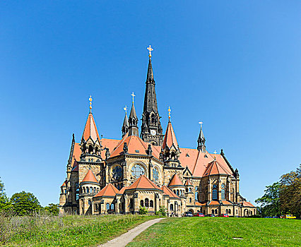 圣马丁教堂,德累斯顿,萨克森,德国,欧洲