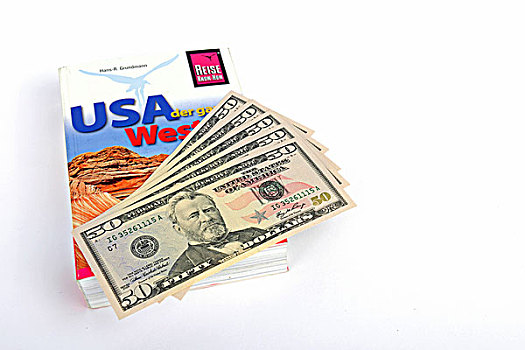 几个,钞票,旅行指南,美国,北美
