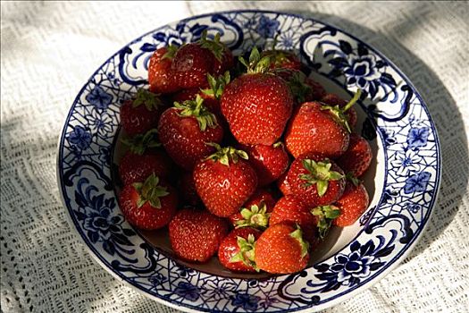 草莓,图案,盘子