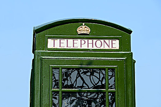 英国,电话亭,绿色,欧洲