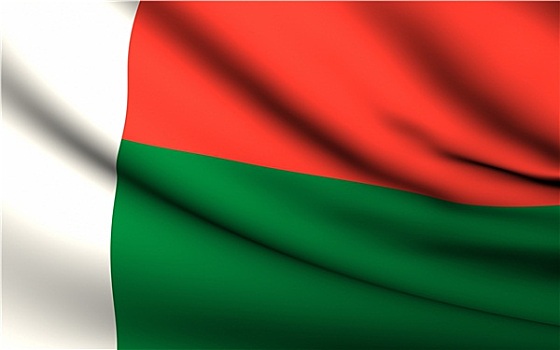飞,旗帜,马达加斯加,国家,收集