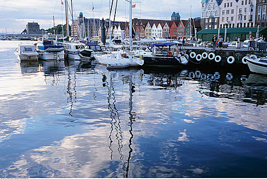 码头,卑尔根,挪威
