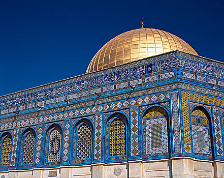 穹顶,石头,一个,地点,伊斯兰,老城,耶路撒冷,以色列