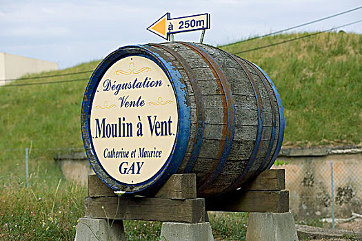 桶,标识,博若莱葡萄酒,酒乡,罗纳河谷,法国