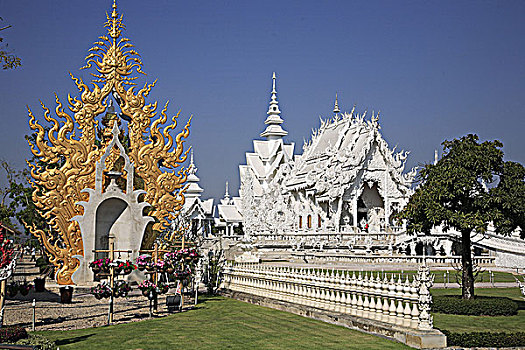 泰国,清莱,省,寺院,佛教寺庙