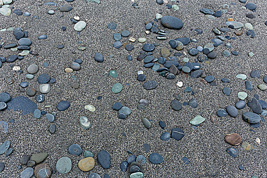 不同,灰色,石头,圆石滩
