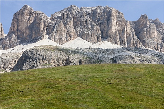 冰河,山