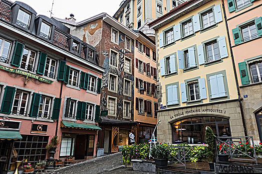 洛桑,老城,瑞士