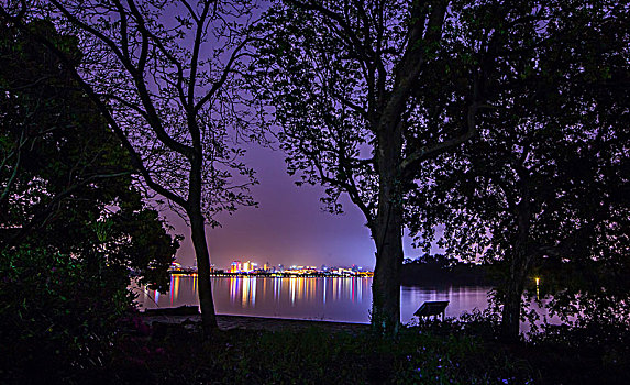 杭州西湖夜景