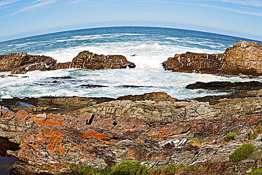 模糊,南非,天空,海洋,自然保护区,自然,石头