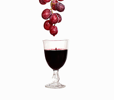 红酒,滴下,红葡萄,葡萄酒杯