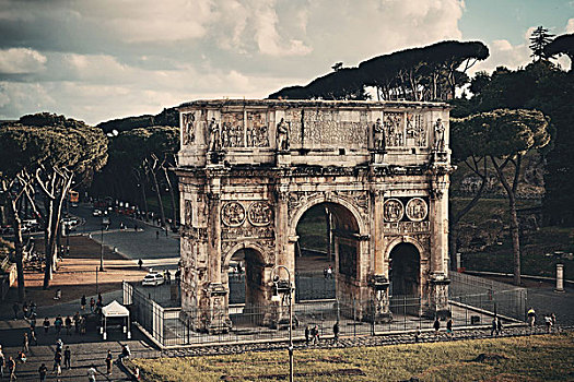 罗马,五月,君士坦丁凯旋门,旅游,意大利,排列,世界,第三,欧盟,流行,魅力