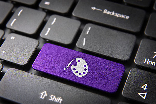 紫色,键盘,按键,绘画,调色板,艺术,背景