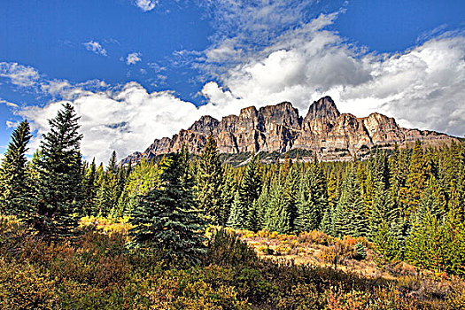城堡山,班芙国家公园,艾伯塔省,加拿大