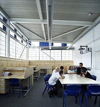 大学,建筑师,2008年,内景,展示,学生,教师,授课,教室