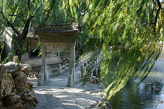 北京-颐和园谐趣园知鱼桥