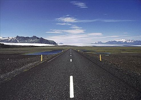 道路,公路,冰河,冰岛,欧洲
