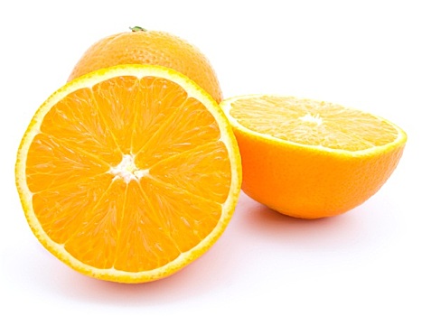 成熟,橙子,水果,隔绝,白色背景,背景