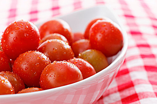 湿,西红柿,碗