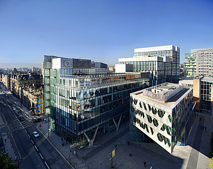 商店,曼彻斯特,2008年,俯视图,建筑,室外,上方,城市
