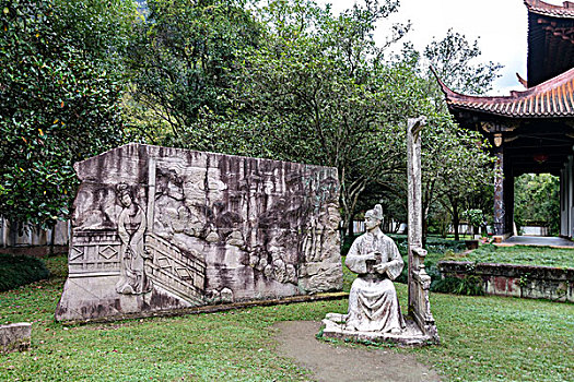 武夷山景区柳永纪念馆雕像