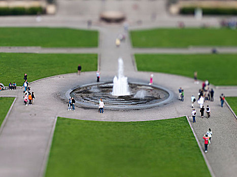 喷泉,高兴,花园,柏林,德国,欧洲