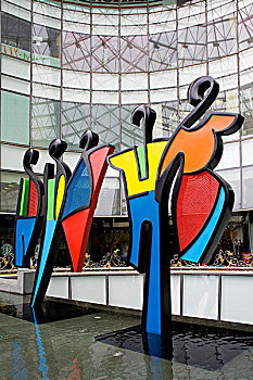 中心,商场,新加坡,东南亚,雕塑