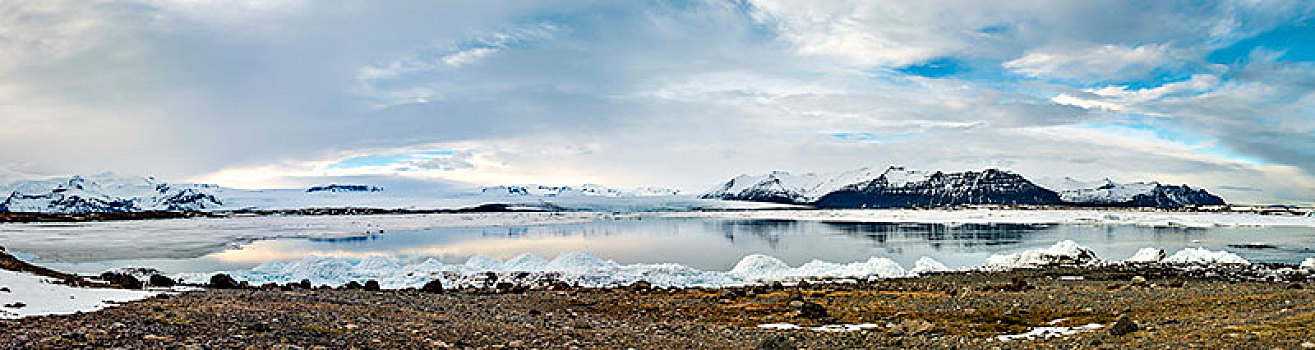 杰古沙龙湖,冰河,泻湖,南方,边缘,瓦特纳冰川,东方,区域,冰岛,欧洲
