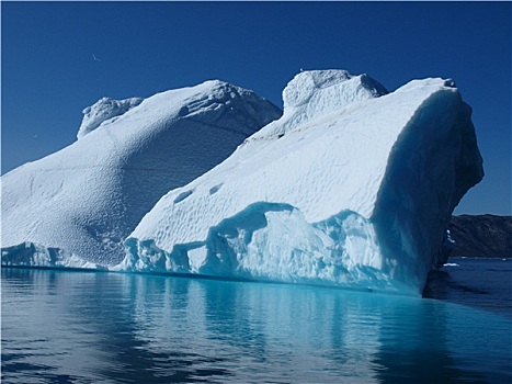 冰山,格陵兰,西海岸,夏天