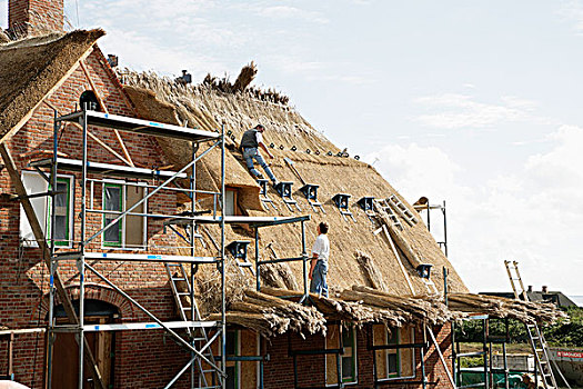 屋面工,屋顶,德国